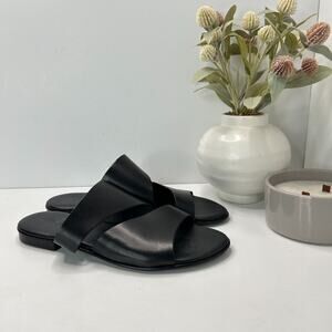 Lavorazione Artigianale Slaye Elena Italian Leather Sandal Black Women 8/EU 38